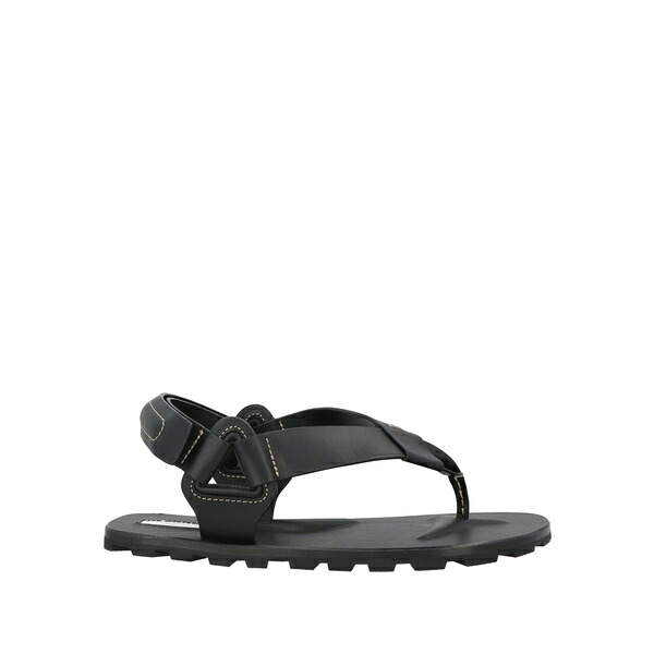 【貨物輸送無料】 ジル・サンダー メンズ サンダル シューズ Thong sandals Black