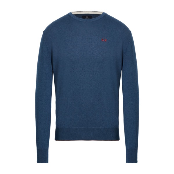 【送料無料】 ラ マルティーナ メンズ ニット&セーター アウター Sweaters Blue