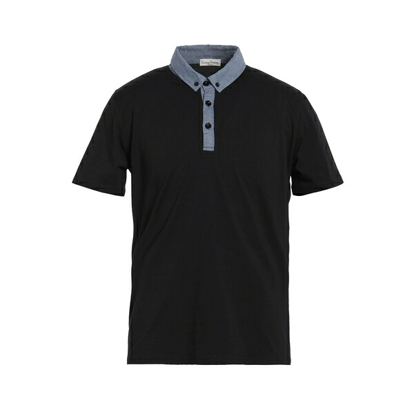 【送料無料】 カシミアカンパニー メンズ Tシャツ トップス Polo shirts Black