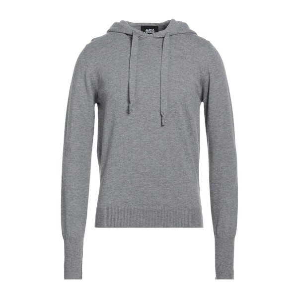 【貨物輸送無料】 アルファス テューディオ メンズ 編み物\u0026プルオーバー アウター Sweaters Grey