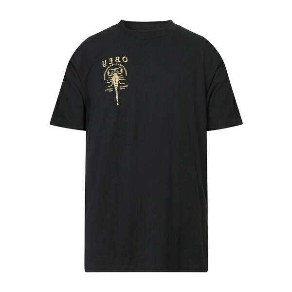 【送料無料】 オベイ メンズ Tシャツ トップス T-shirts Black