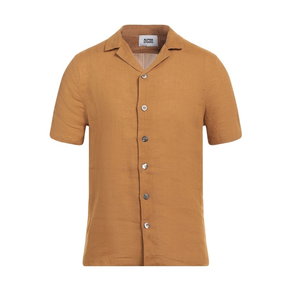 【送料無料】 アルファス テューディオ メンズ シャツ トップス Shirts Yellow