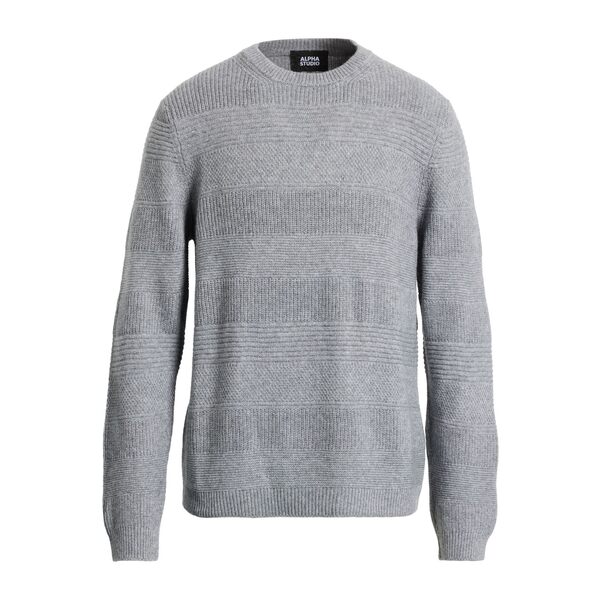 【貨物輸送無料】 アルファス テューディオ メンズ 編み物\u0026プルオーバー アウター Sweaters Grey