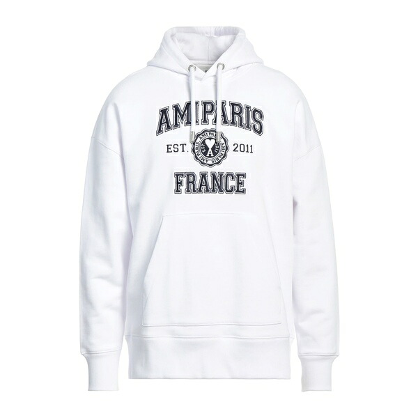 【送料無料】 アミ アレクサンドル マテュッシ メンズ パーカー・スウェットシャツ アウター Sweatshirts White