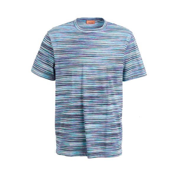 【送料無料】 ミッソーニ メンズ Tシャツ トップス T-shirts Purple