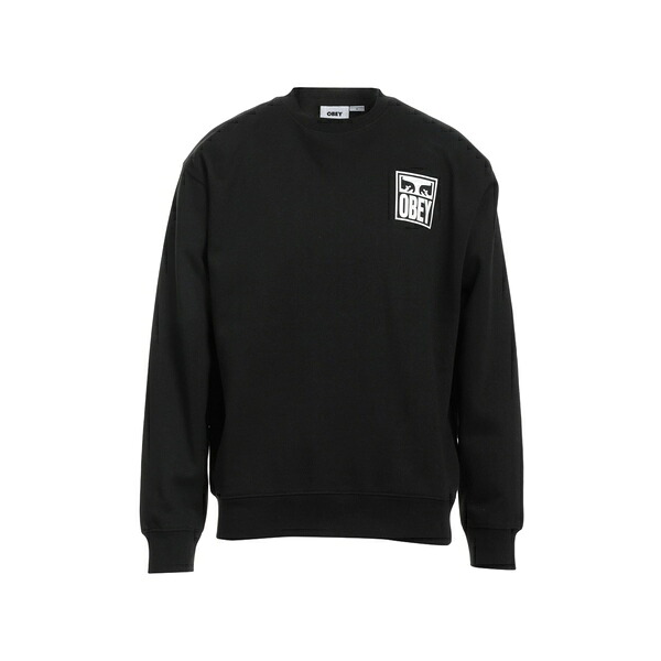 【送料無料】 オベイ メンズ パーカー・スウェットシャツ アウター Sweatshirts Black｜asty 14,610円