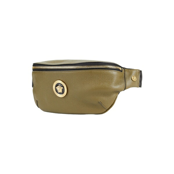 【送料無料】 ヴェルサーチ メンズ バックパック・リュックサック バッグ Belt bags Green｜asty