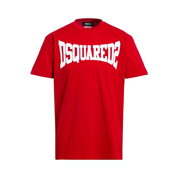 【送料無料】 ディースクエアード メンズ Tシャツ トップス T-shirts Red|asty