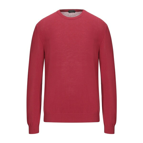 【貨物輸送無料】 ザノーネ メンズ 編み物\u0026プルオーバー アウター Sweaters Red