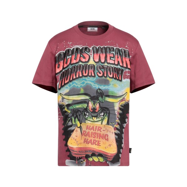 【送料無料】 ジーシーディーエス メンズ Tシャツ トップス T-shirts Red