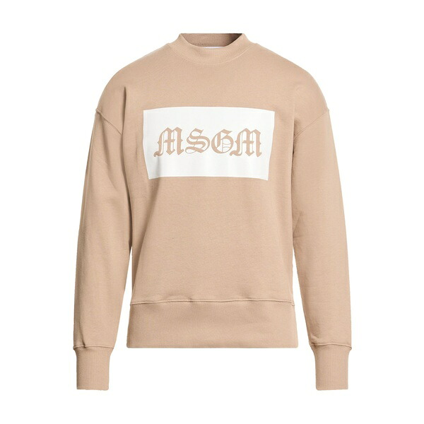 【送料無料】 エムエスジイエム メンズ パーカー・スウェットシャツ アウター Sweatshirts Beige
