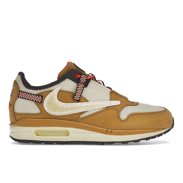 Nike ナイキ メンズ スニーカー 【Nike Air Max 1 Travis Scott Cactus Jack Wheat Lemon Drop】 サイズ US_5(23.0cm) Wheat/Lemon Drop-Baroque Brown｜asty