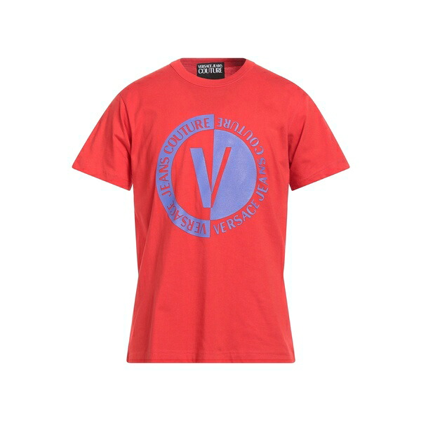 【送料無料】 ベルサーチ メンズ Tシャツ トップス T-shirts Red｜asty