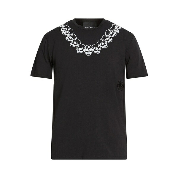 【送料無料】 ジョン リッチモンド メンズ Tシャツ トップス T-shirts Black｜asty