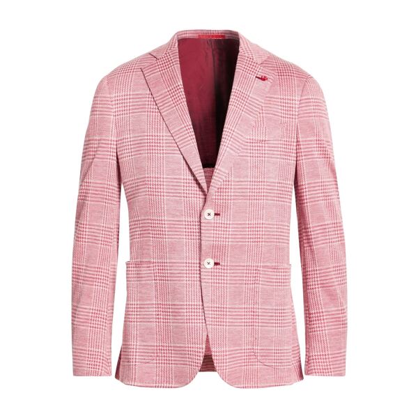 【送料無料】 イザイア メンズ ジャケット&ブルゾン アウター Blazers Red