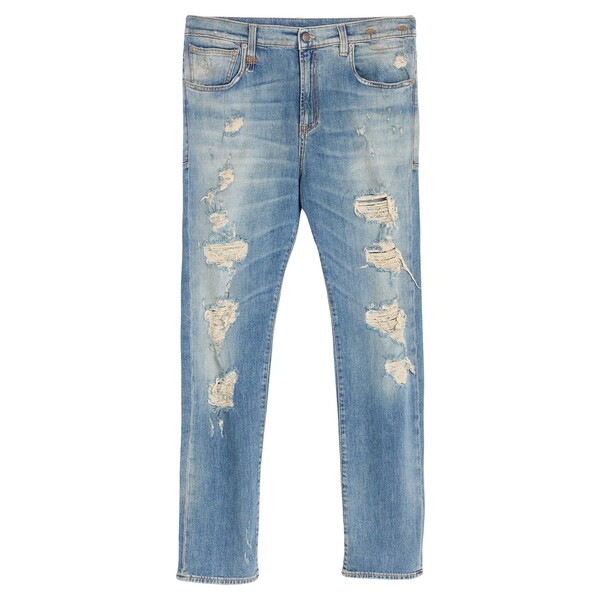 【送料無料】 アールサーティーン メンズ デニムパンツ ボトムス Jeans Blue
