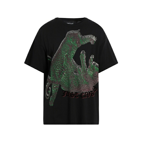【送料無料】 ロベルトカヴァリ メンズ Tシャツ トップス T-shirts Black｜asty