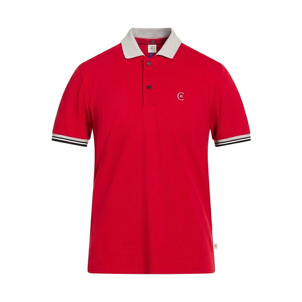 【送料無料】 チェルッティ 1881 メンズ Tシャツ トップス Polo shirts Red