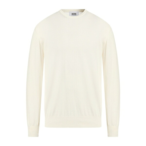 【送料無料】 アルファス テューディオ メンズ ニット&セーター アウター Sweaters White｜asty