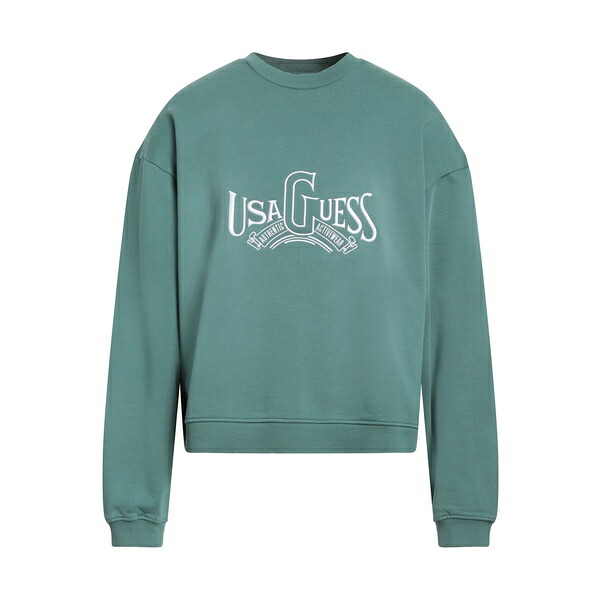 【貨物輸送無料】 ゲス メンズ パーカー・スウェットシャツ アウター Sweatshirts Green