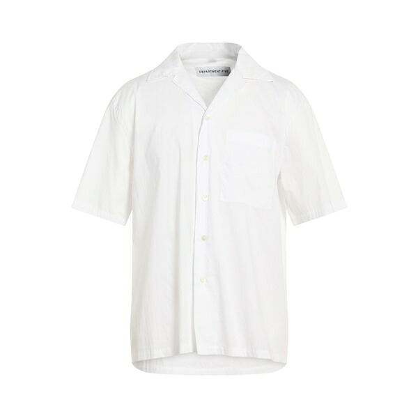 【貨物輸送無料】 デパートメントファイブ メンズ プルオーバー トップス Shirts White トップス-カジュアルシャツ