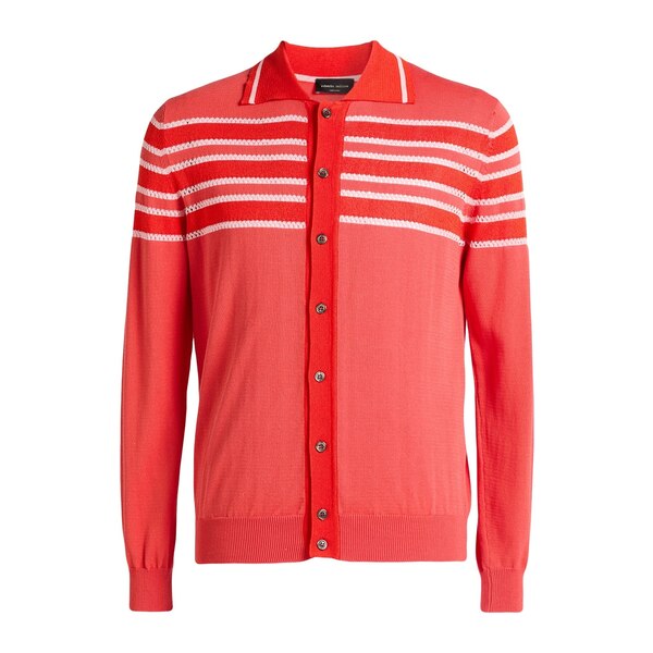 【送料無料】 ロベルトコリーナ メンズ カーディガン アウター Cardigans Orange｜asty