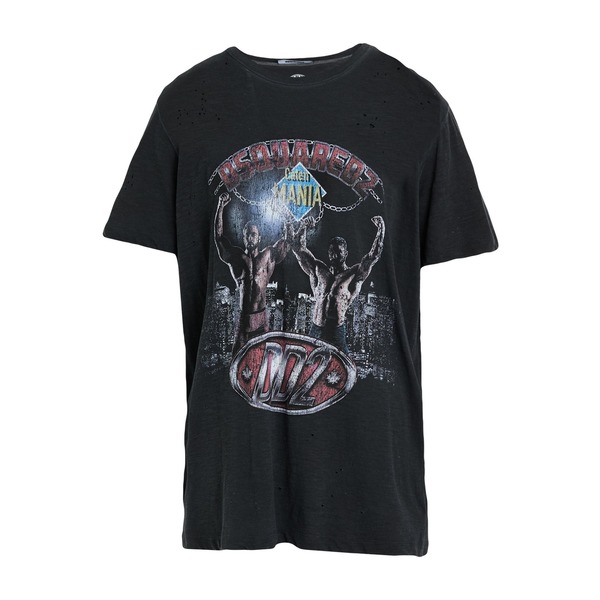 【送料無料】 ディースクエアード メンズ Tシャツ トップス T-shirts Grey