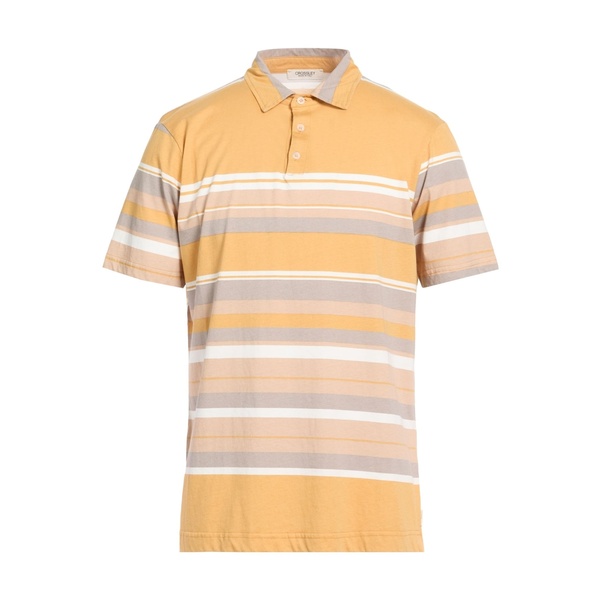 【貨物輸送無料】 クロスリー メンズ ティーシャツ トップス Polo shirts Yellow トップス-Tシャツ・カットソー