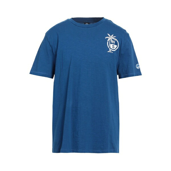 【送料無料】 ノースセール メンズ Tシャツ トップス T-shirts Blue