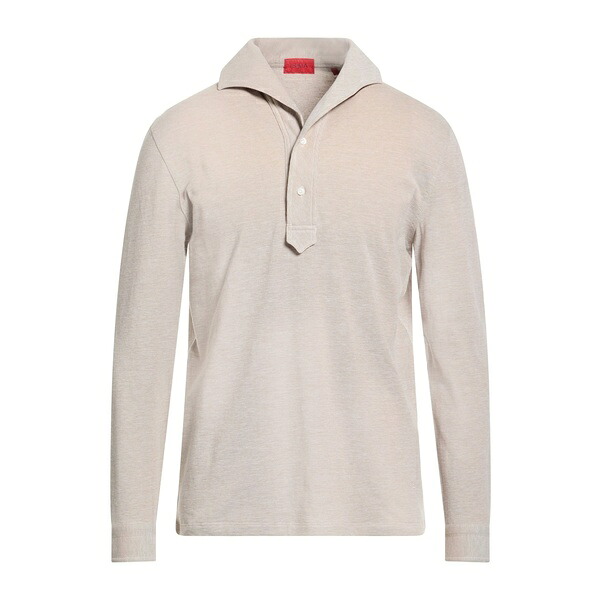 【送料無料】 イザイア メンズ Tシャツ トップス Polo shirts Beige｜asty