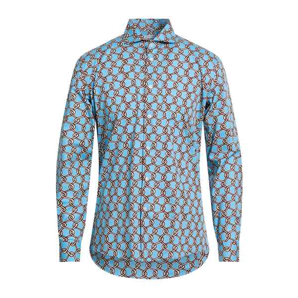 【送料無料】 ダニエレ アレッサンドリー二 メンズ シャツ トップス Shirts Azure｜asty
