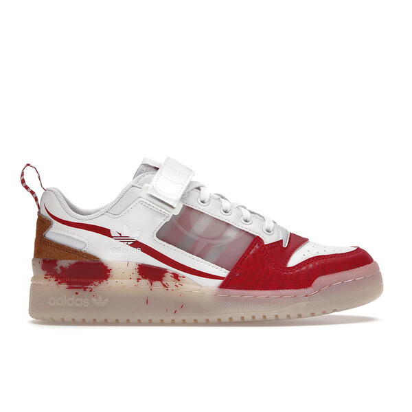 adidas アディダス メンズ スニーカー  【adidas Forum Low Scary Clown】  大きさ US_9.5(27.5珊) Cloud White/Active Maroon/Core Black