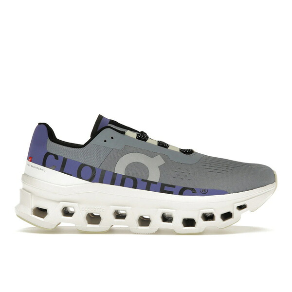 On オン メンズ スニーカー  【On Running Cloudmonster Mist Blueberry】  大きさ US_8.5(26.5珊) Mist/Blueberry
