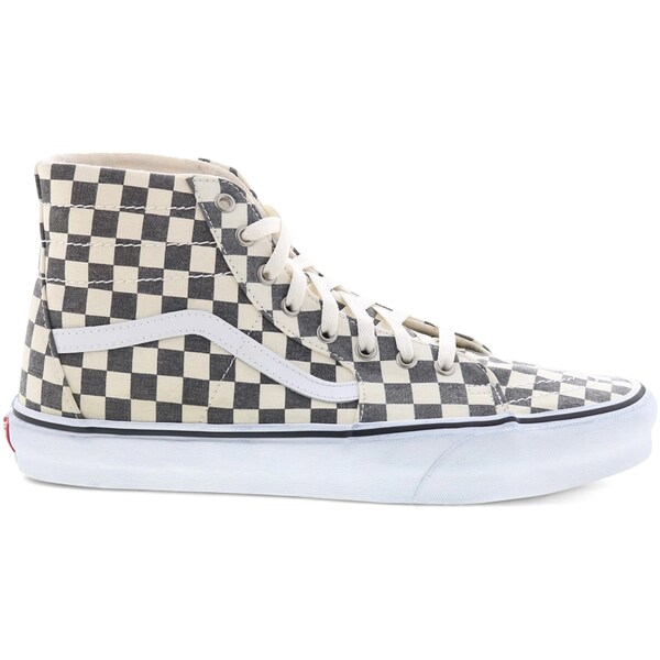 Vans バンズ メンズ スニーカー  【Vans Sk8-Hi Tapered Washed Asphalt True White Checkerboard】  大きさ US_8(26.0珊) Asphalt/True White