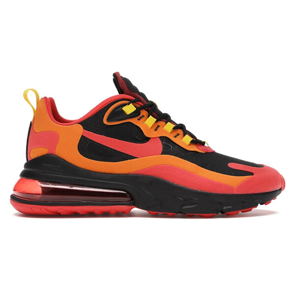 Nike ナイキ メンズ スニーカー  【Nike Air Max 270 React Magma】  大きさ US_9(27.0珊) Black/Speed Yellow/Magma Orange/Chile Red