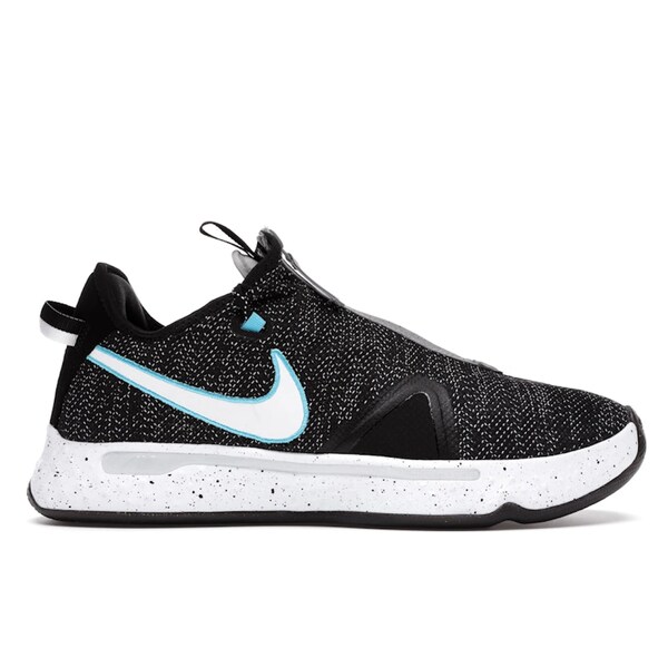 Nike ナイキ メンズ スニーカー  【Nike PG 4 Black Grey Teal】  大いさ US_9.5(27.5糎) Black/White-Wolf Grey-Blue Fury