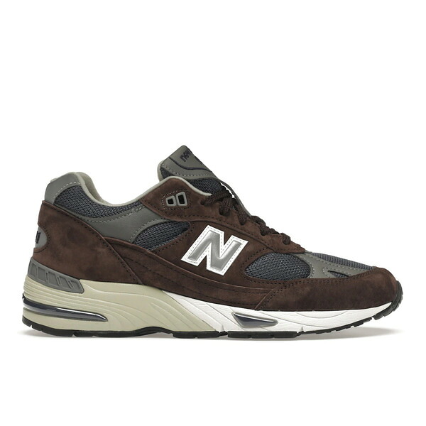 New Balance ニュー平衡にする メンズ スニーカー  【New Balance 991 Brown Navy Grey】  大いさ US_8(26.0糎) Brown/Grey/Navy
