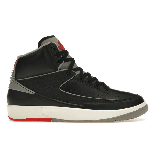 Jordan ジョーダン メンズ スニーカー  【Jordan 2 Retro Black Cement】  大きさ US_12.5(30.5珊) Black/Cement Grey/Fire Red/Sail