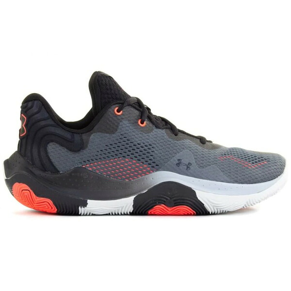 Under Armour アンダーアーマー メンズ スニーカー  【Under Armour Spawn 4 Pitch Grey Black】  大いさ US_7(25.0糎) Pitch Grey/Black