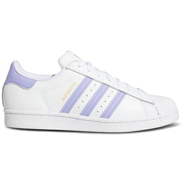 adidas アディダス メンズ スニーカー  【adidas Superstar White Light Purple】  大きさ US_6(24.0糎) Cloud White/Light Purple/Hazy Orange
