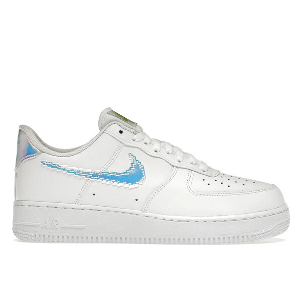Nike ナイキ メンズ スニーカー  【Nike Air Force 1 Low Iridescent Pixel Swoosh】  大きさ US_8.5(26.5珊) White/Multi-Color-Black