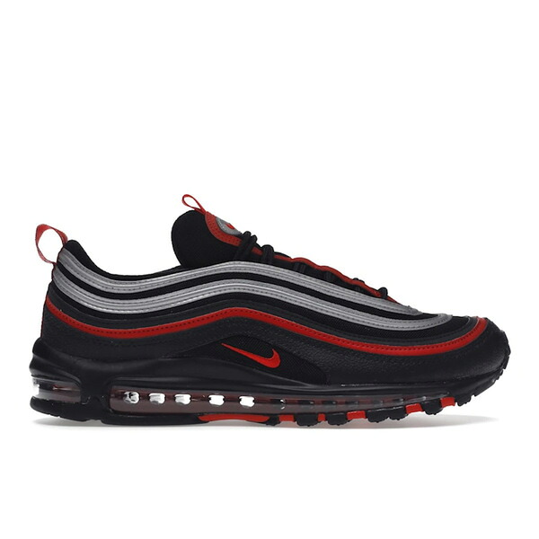 Nike ナイキ メンズ スニーカー  【Nike Air Max 97 Black Red Silver】  大きさ US_6.5(24.5珊) Black/Metallic Silver-University Red