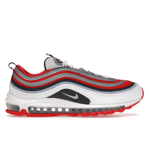 Nike ナイキ メンズ スニーカー  【Nike Air Max 97 USA Denim】  大きさ US_9.5(27.5珊) White/Red-Navy