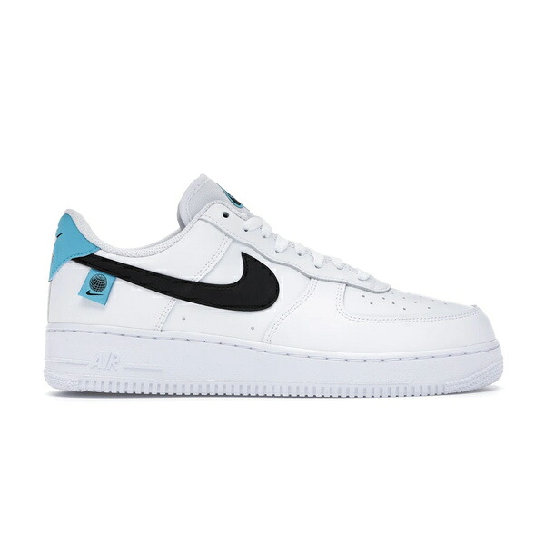 Nike ナイキ メンズ スニーカー  【Nike Air Force 1 Low Worldwide White Blue Fury Black】  大いさ US_10.5(28.5糎) White/Blue Fury-Black