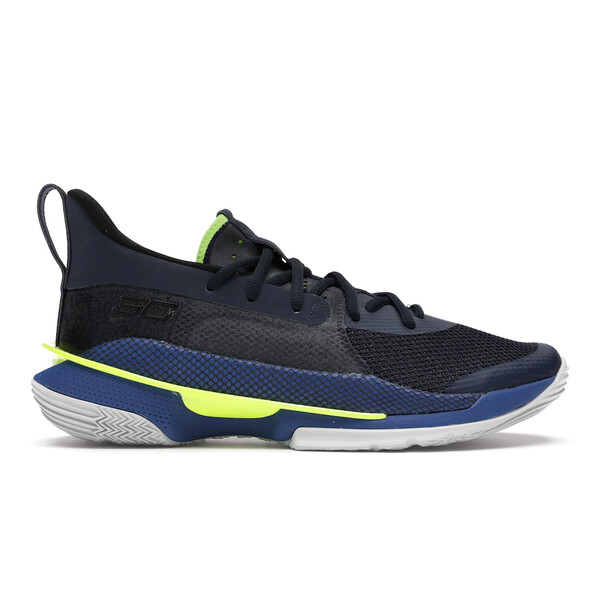 Under Armour アンダーアーマー メンズ スニーカー  【Under Armour Curry 7 Dub Nation】  大きさ US_9(27.0珊) Royal/Academy-Hi Vis Yellow