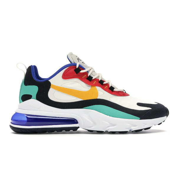 Nike ナイキ メンズ スニーカー  【Nike Air Max 270 React Bauhaus】  大いさ US_M_14 Phantom/University Gold-University Red-Black-Kinetic Green-Hyper Royal