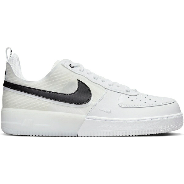 Nike ナイキ メンズ スニーカー  【Nike Air Force 1 Low React White Black】  大きさ US_M_15 White/Black