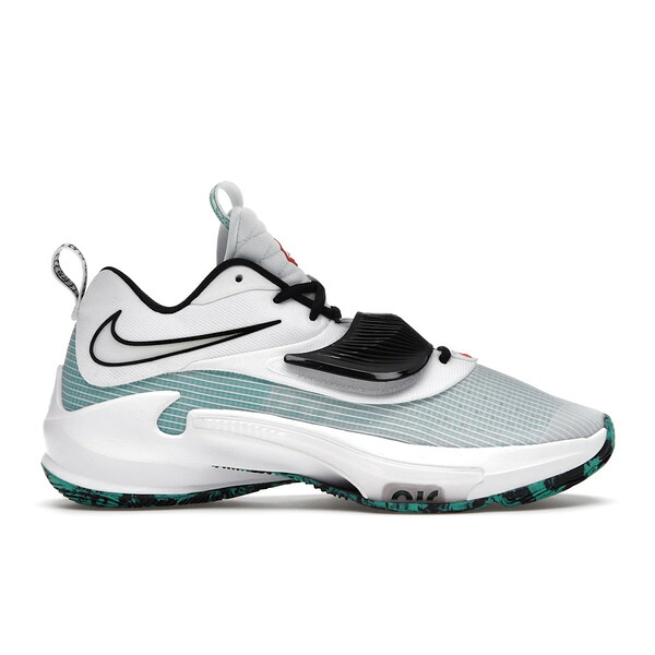 Nike ナイキ メンズ スニーカー  【Nike Zoom Freak 3 Clear Emerald】  大いさ US_M_13 White/Clear Emerald/Total Orange/Black