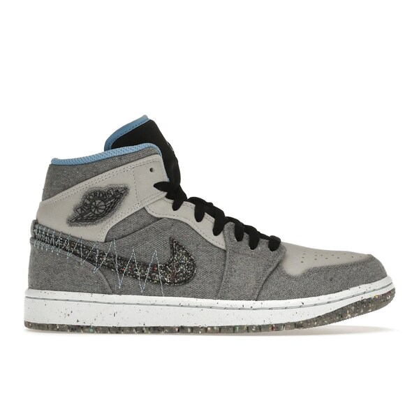 Jordan ジョーダン メンズ スニーカー  【Jordan 1 Mid Crater Grey University Blue】  大きさ US_8(26.0珊) Grey/Neutral Grey/University Blue/Black