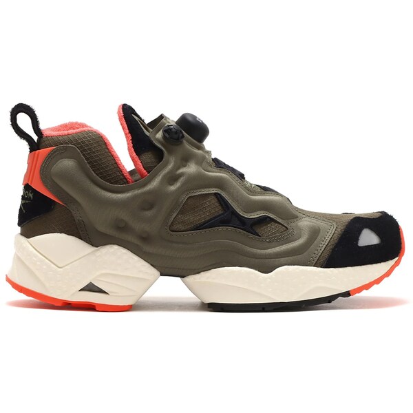 Reebok リーボック メンズ スニーカー  【Reebok Instapump Fury 95 Arny Green Orange Flare】  大きさ US_8.5(26.5珊) Army Green/Core Black/Semi Orange Flare